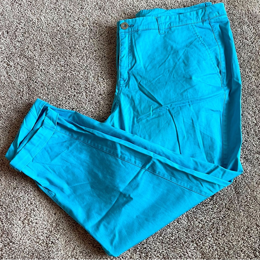 Lane Bryant Khaki Crop Pant
